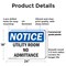 Signmission Utility Room No Admittance OSHA Notice Sign, Plastic, 24in W x 18in L, 2PK OS-2PACK-NS-P-1824-L-18846 - alternate 6